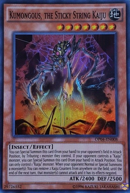 Kumongous, the Sticky String Kaiju [OP04-EN008] Super Rare | Dragon's Lair Comics and Fantasy Houston TX