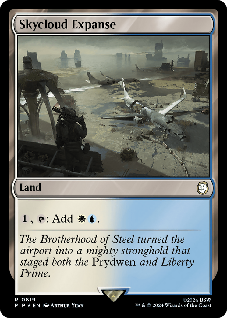 Skycloud Expanse (Surge Foil) [Fallout] | Dragon's Lair Comics and Fantasy Houston TX