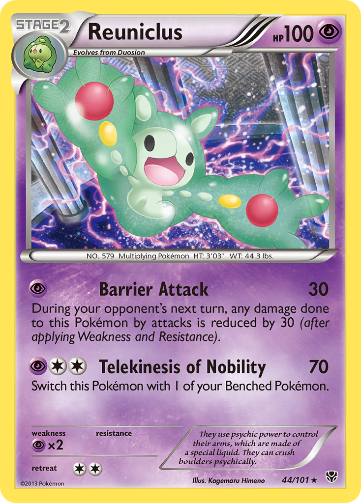 Reuniclus (44/101) [Black & White: Plasma Blast] | Dragon's Lair Comics and Fantasy Houston TX