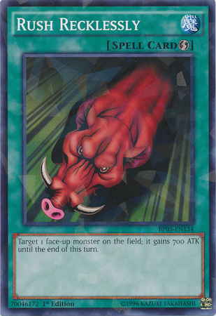 Rush Recklessly [BP03-EN134] Shatterfoil Rare | Dragon's Lair Comics and Fantasy Houston TX