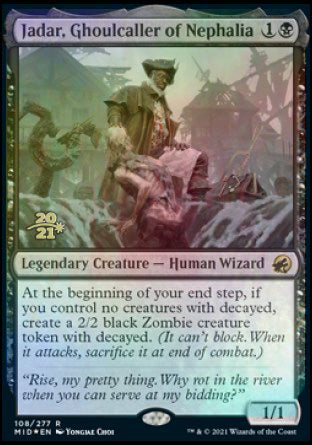 Jadar, Ghoulcaller of Nephalia [Innistrad: Midnight Hunt Prerelease Promos] | Dragon's Lair Comics and Fantasy Houston TX