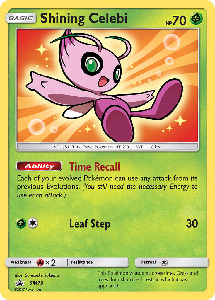 Shining Celebi (SM79) [Sun & Moon: Black Star Promos] | Dragon's Lair Comics and Fantasy Houston TX