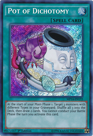 Pot of Dichotomy [MP14-EN172] Secret Rare | Dragon's Lair Comics and Fantasy Houston TX