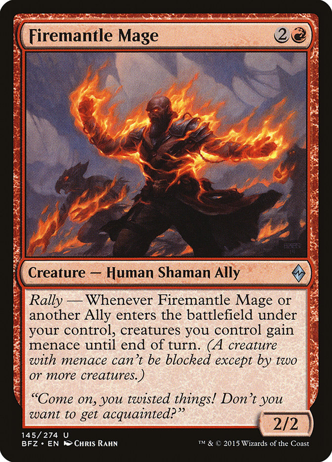 Firemantle Mage [Battle for Zendikar] | Dragon's Lair Comics and Fantasy Houston TX