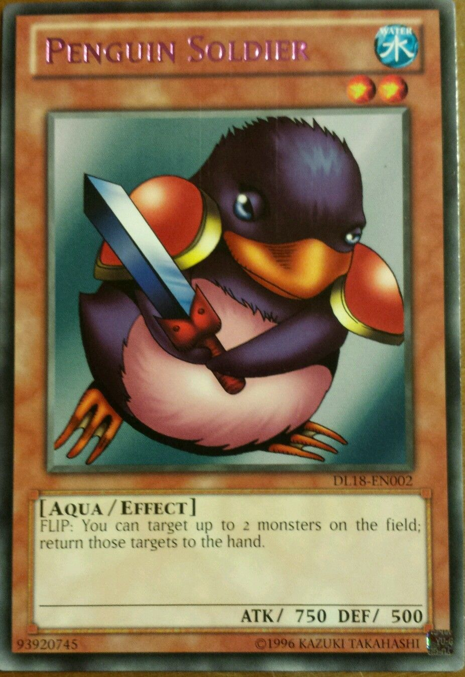Penguin Soldier (Purple - DL18) [DL18-EN002] Rare | Dragon's Lair Comics and Fantasy Houston TX