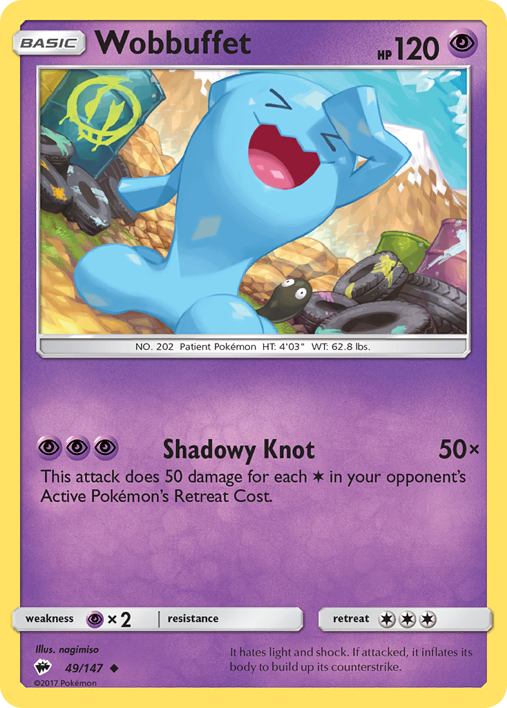 Wobbuffet (49/147) [Sun & Moon: Burning Shadows] | Dragon's Lair Comics and Fantasy Houston TX