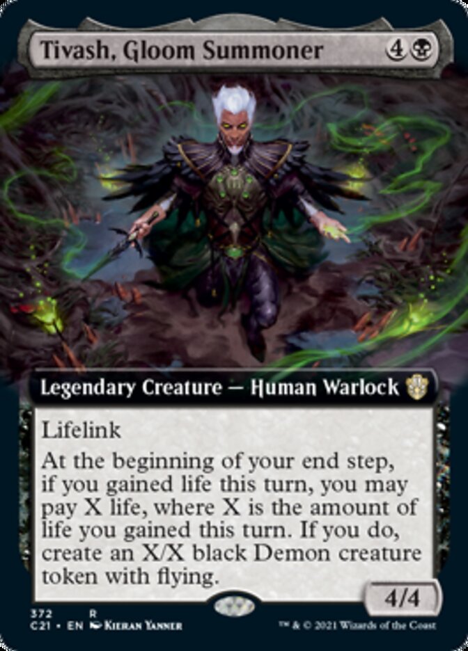 Tivash, Gloom Summoner (Extended Art) [Commander 2021] | Dragon's Lair Comics and Fantasy Houston TX