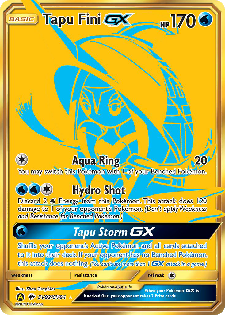 Tapu Fini GX (SV92/SV94) [Sun & Moon: Hidden Fates - Shiny Vault] | Dragon's Lair Comics and Fantasy Houston TX