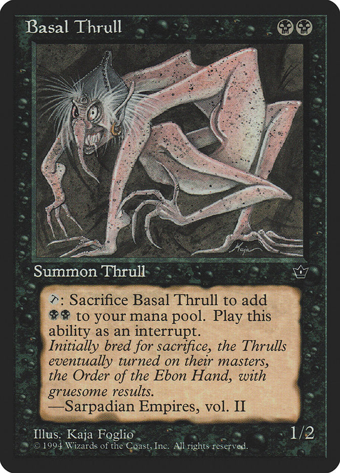 Basal Thrull (Kaja Foglio) [Fallen Empires] | Dragon's Lair Comics and Fantasy Houston TX