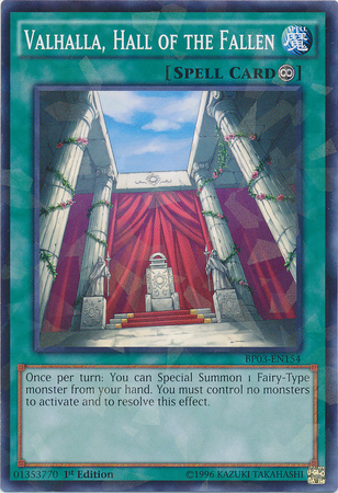 Valhalla, Hall of the Fallen [BP03-EN154] Shatterfoil Rare | Dragon's Lair Comics and Fantasy Houston TX