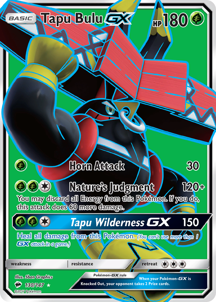 Tapu Bulu GX (130/147) [Sun & Moon: Burning Shadows] | Dragon's Lair Comics and Fantasy Houston TX
