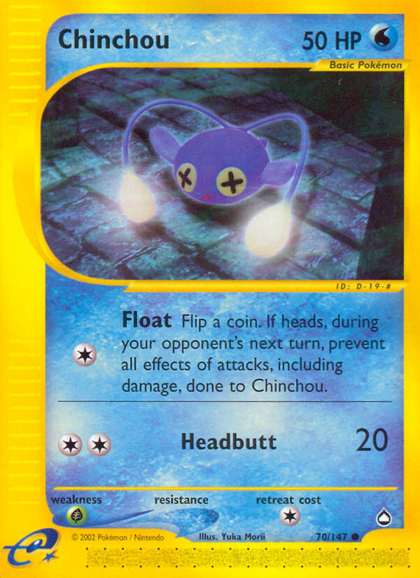 Chinchou (70/147) [Aquapolis] | Dragon's Lair Comics and Fantasy Houston TX