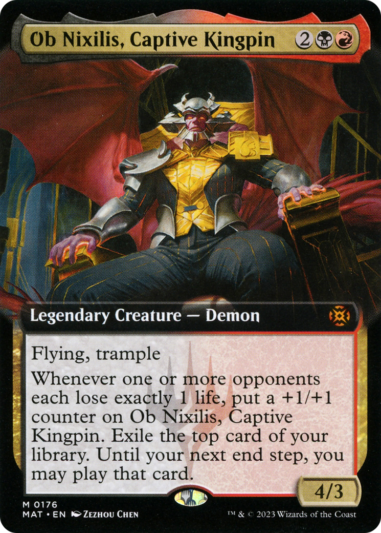 Ob Nixilis, Captive Kingpin (Extended Art) [March of the Machine: The Aftermath] | Dragon's Lair Comics and Fantasy Houston TX