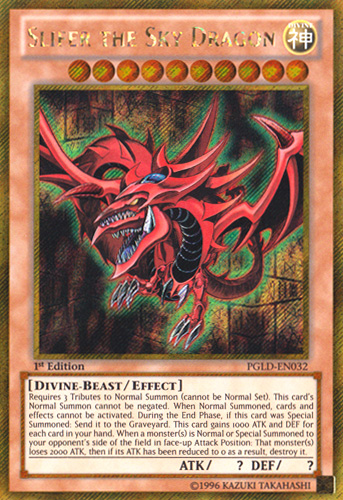 Slifer the Sky Dragon [PGLD-EN032] Gold Secret Rare | Dragon's Lair Comics and Fantasy Houston TX