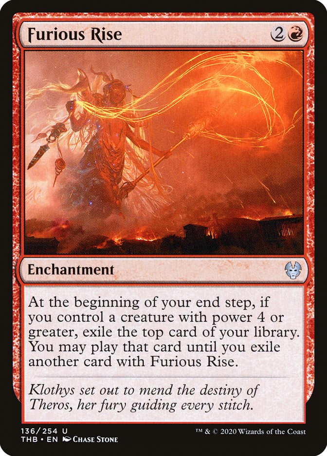 Furious Rise [Theros Beyond Death] | Dragon's Lair Comics and Fantasy Houston TX