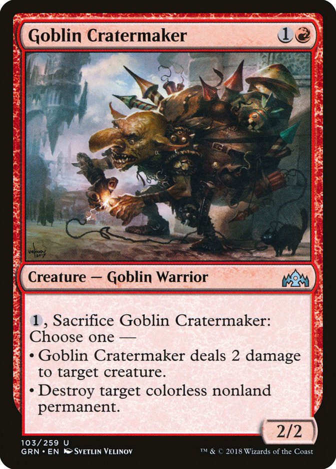 Goblin Cratermaker [Guilds of Ravnica] | Dragon's Lair Comics and Fantasy Houston TX