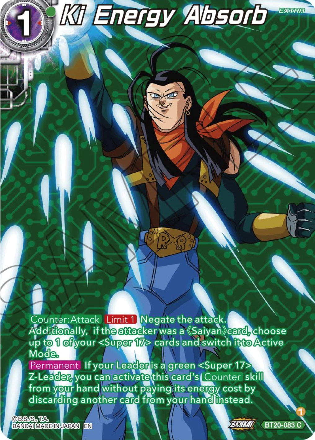 Ki Energy Absorb (Silver Foil) (BT20-083) [Power Absorbed] | Dragon's Lair Comics and Fantasy Houston TX
