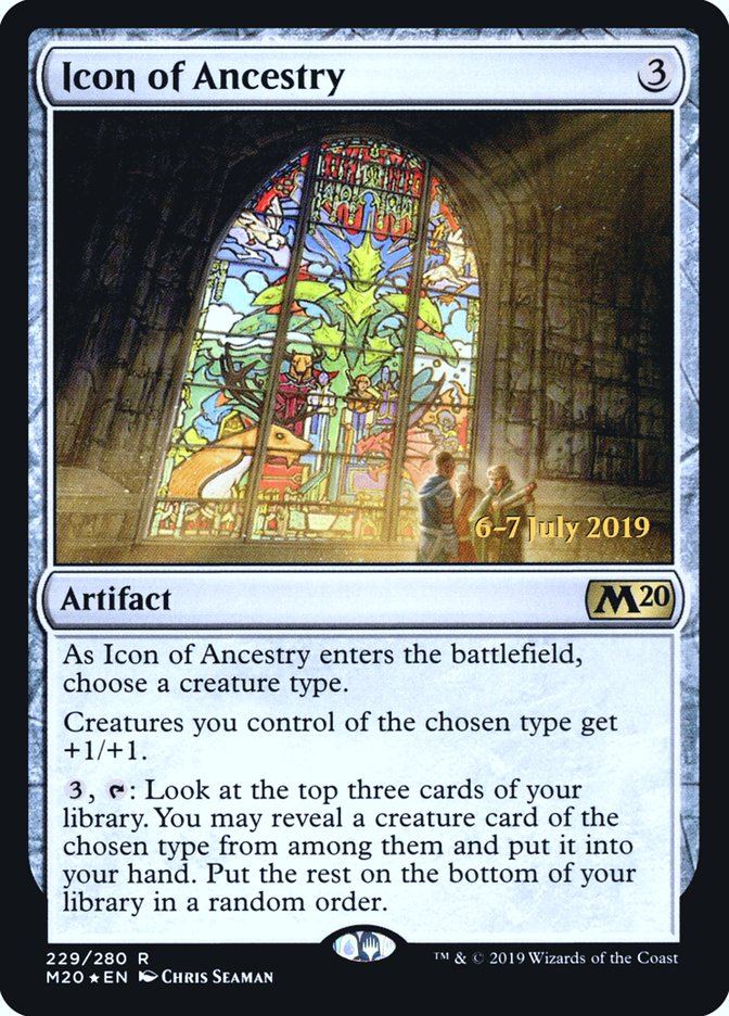 Icon of Ancestry [Core Set 2020 Prerelease Promos] | Dragon's Lair Comics and Fantasy Houston TX