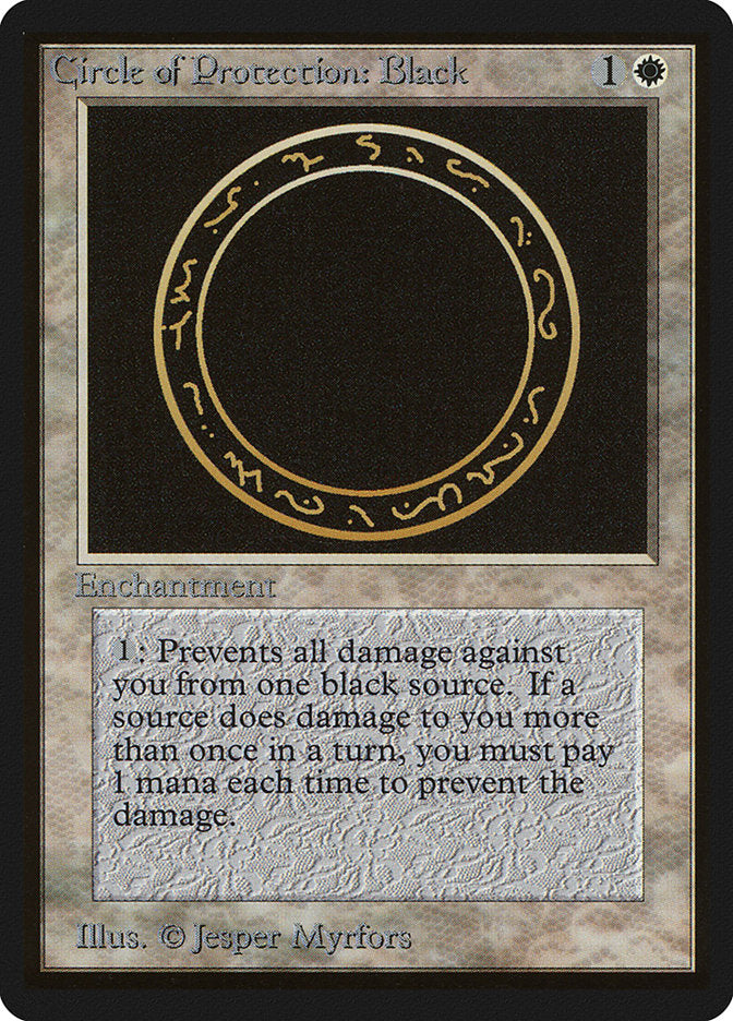 Circle of Protection: Black [Beta Edition] | Dragon's Lair Comics and Fantasy Houston TX