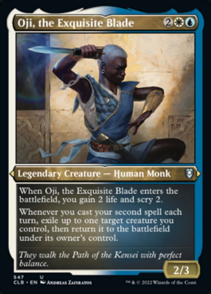 Oji, the Exquisite Blade (Foil Etched) [Commander Legends: Battle for Baldur's Gate] | Dragon's Lair Comics and Fantasy Houston TX