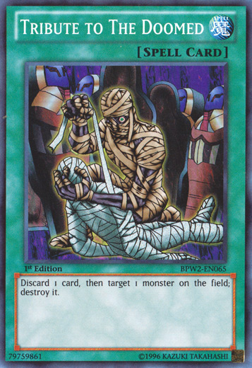 Tribute to The Doomed [BPW2-EN065] Super Rare | Dragon's Lair Comics and Fantasy Houston TX