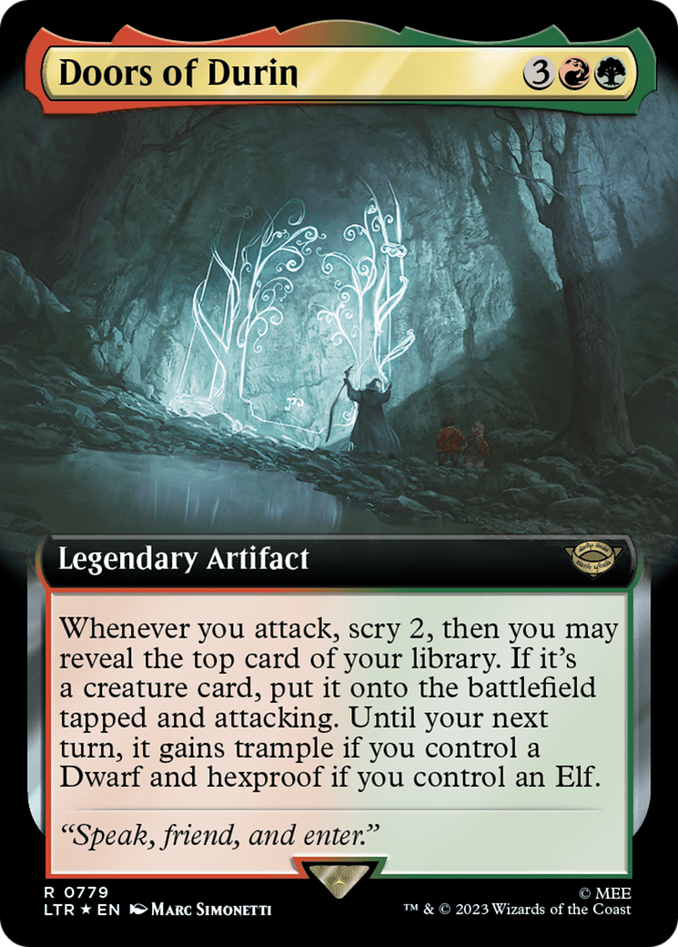 Doors of Durin (Extended Art) (Surge Foil) [The Lord of the Rings: Tales of Middle-Earth] | Dragon's Lair Comics and Fantasy Houston TX