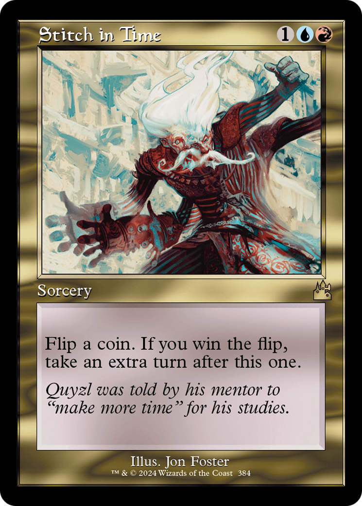 Stitch in Time (Retro Frame) [Ravnica Remastered] | Dragon's Lair Comics and Fantasy Houston TX