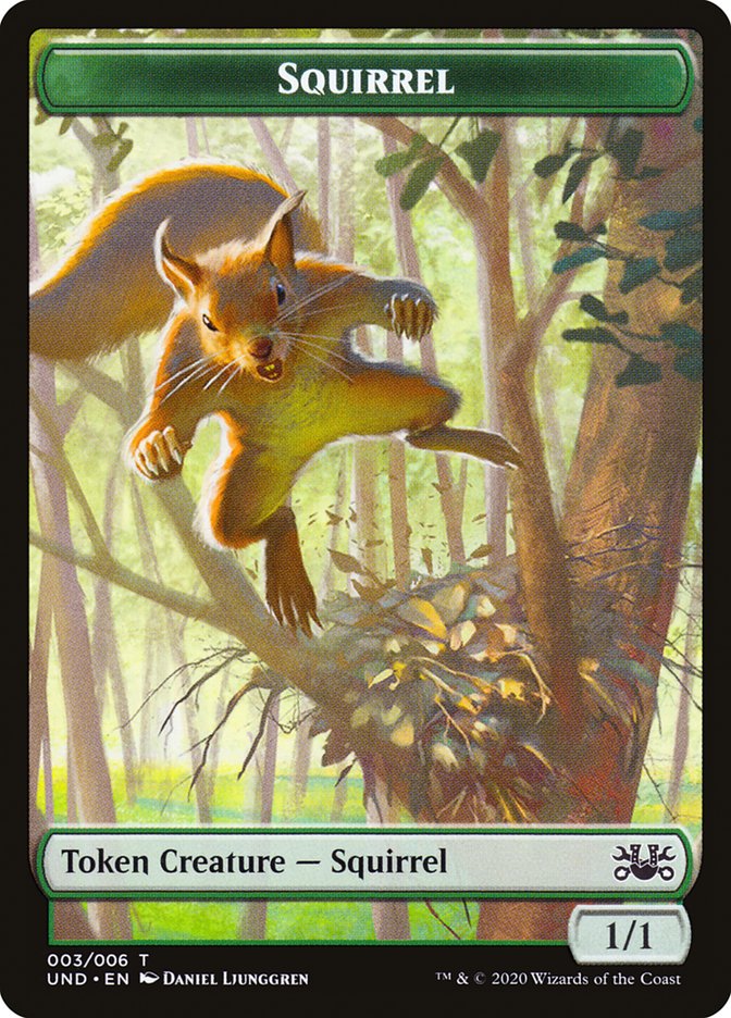 Beeble // Squirrel Double-Sided Token [Unsanctioned Tokens] | Dragon's Lair Comics and Fantasy Houston TX