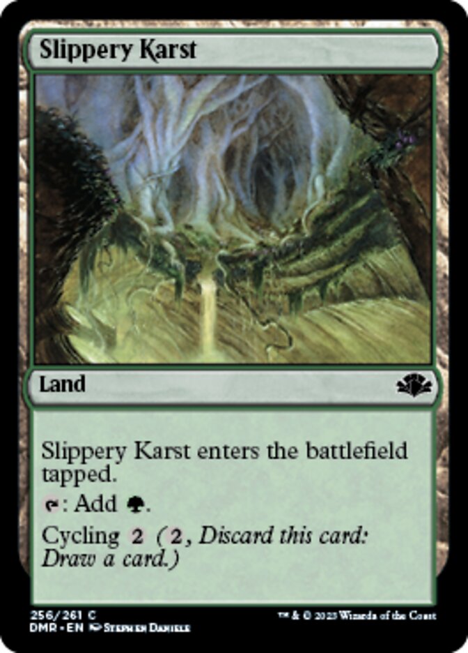 Slippery Karst [Dominaria Remastered] | Dragon's Lair Comics and Fantasy Houston TX
