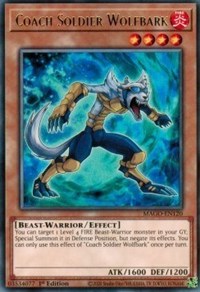 Coach Soldier Wolfbark [MAGO-EN120] Rare | Dragon's Lair Comics and Fantasy Houston TX