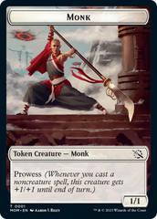 Monk // Knight Double-Sided Token [March of the Machine Tokens] | Dragon's Lair Comics and Fantasy Houston TX