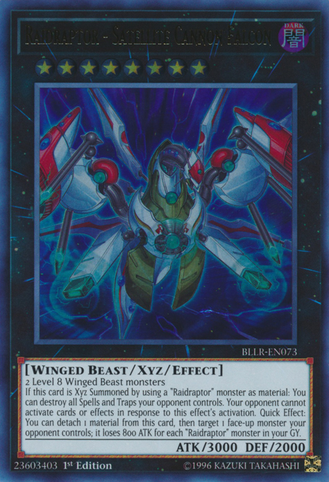 Raidraptor - Satellite Cannon Falcon [BLLR-EN073] Ultra Rare | Dragon's Lair Comics and Fantasy Houston TX
