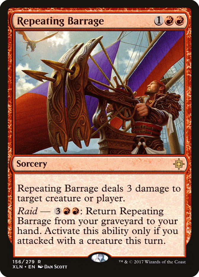 Repeating Barrage [Ixalan] | Dragon's Lair Comics and Fantasy Houston TX