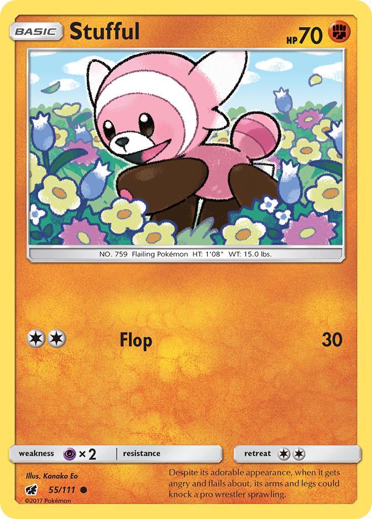 Stufful (55/111) [Sun & Moon: Crimson Invasion] | Dragon's Lair Comics and Fantasy Houston TX