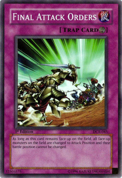 Final Attack Orders [DCR-045] Common | Dragon's Lair Comics and Fantasy Houston TX