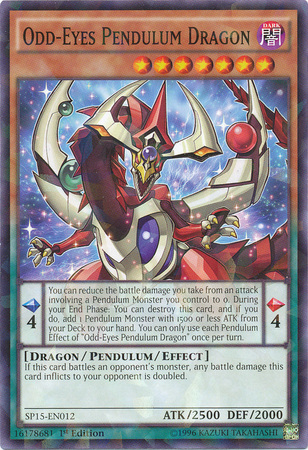 Odd-Eyes Pendulum Dragon [SP15-EN012] Shatterfoil Rare | Dragon's Lair Comics and Fantasy Houston TX