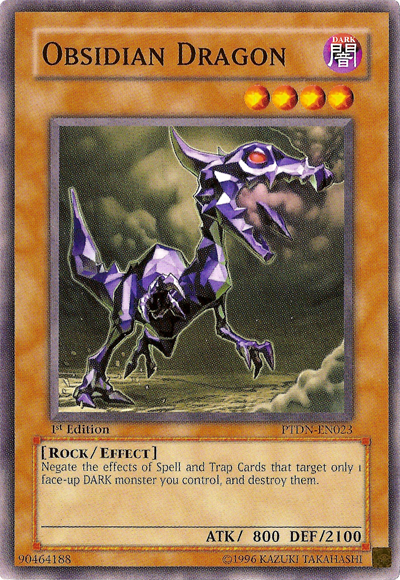 Obsidian Dragon [PTDN-EN023] Common | Dragon's Lair Comics and Fantasy Houston TX