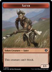 Saproling // Satyr Double-Sided Token [Commander Masters Tokens] | Dragon's Lair Comics and Fantasy Houston TX