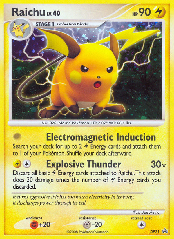 Raichu (DP21) [Diamond & Pearl: Black Star Promos] | Dragon's Lair Comics and Fantasy Houston TX