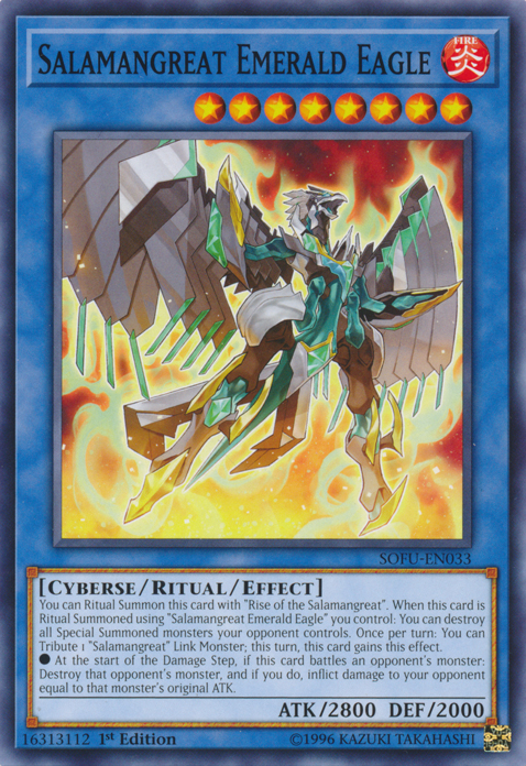 Salamangreat Emerald Eagle [SOFU-EN033] Common | Dragon's Lair Comics and Fantasy Houston TX