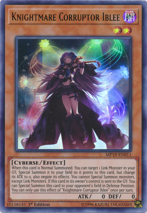 Knightmare Corruptor Iblee [MP19-EN011] Ultra Rare | Dragon's Lair Comics and Fantasy Houston TX