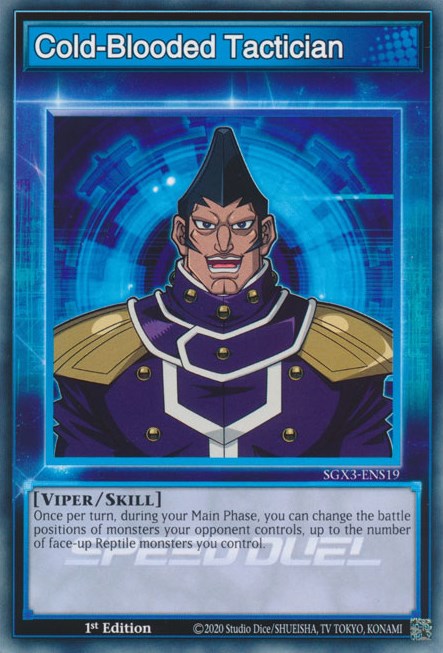 Cold-Blooded Tactician [SGX3-ENS19] Common | Dragon's Lair Comics and Fantasy Houston TX