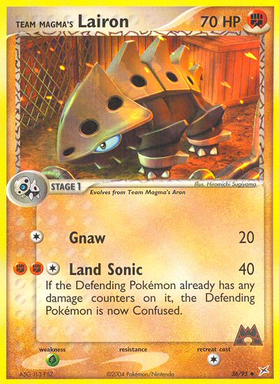 Team Magma's Lairon (36/95) [EX: Team Magma vs Team Aqua] | Dragon's Lair Comics and Fantasy Houston TX