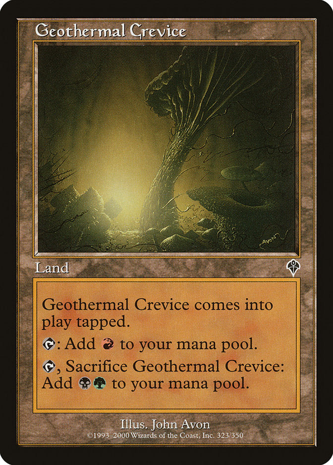 Geothermal Crevice [Invasion] | Dragon's Lair Comics and Fantasy Houston TX
