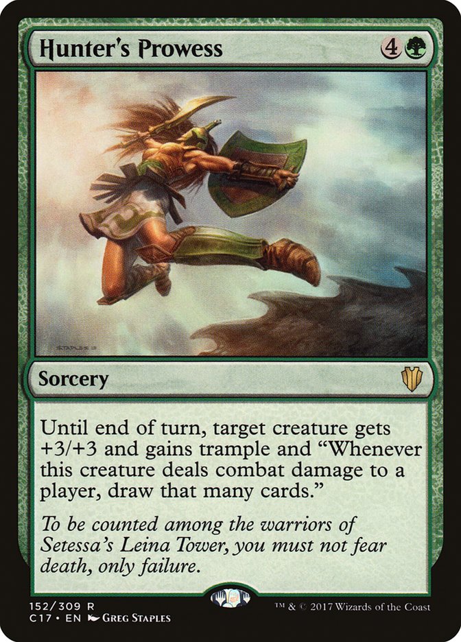 Hunter's Prowess [Commander 2017] | Dragon's Lair Comics and Fantasy Houston TX