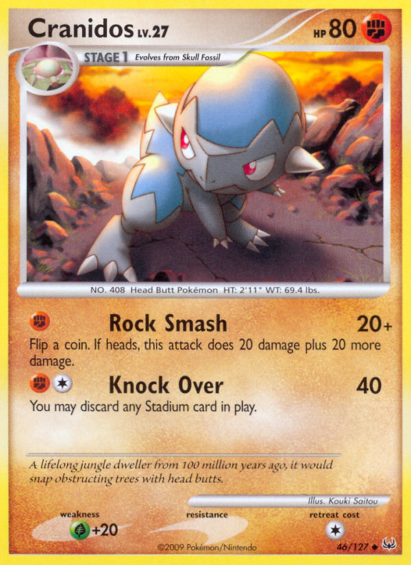 Cranidos (46/127) [Platinum: Base Set] | Dragon's Lair Comics and Fantasy Houston TX