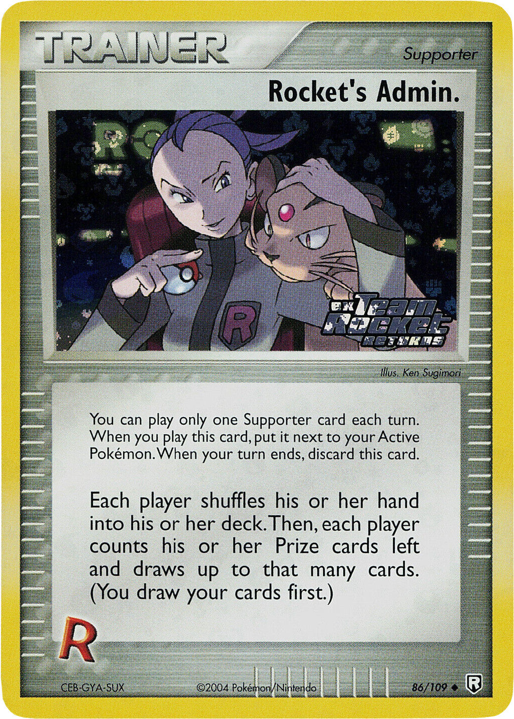 Rocket's Admin. (86/109) (Stamped) [EX: Team Rocket Returns] | Dragon's Lair Comics and Fantasy Houston TX