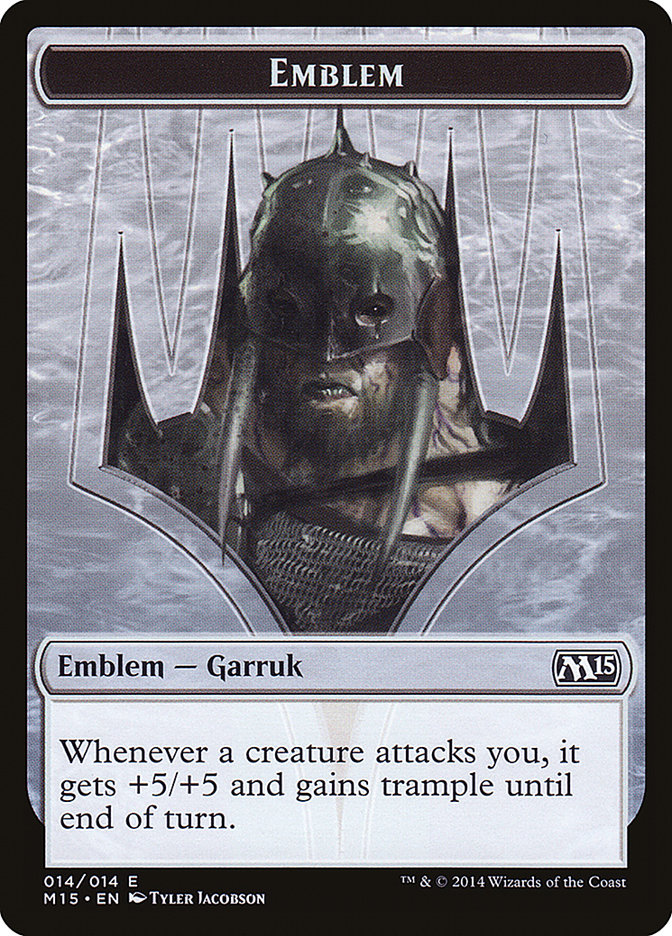 Garruk, Apex Predator Emblem [Magic 2015 Tokens] | Dragon's Lair Comics and Fantasy Houston TX