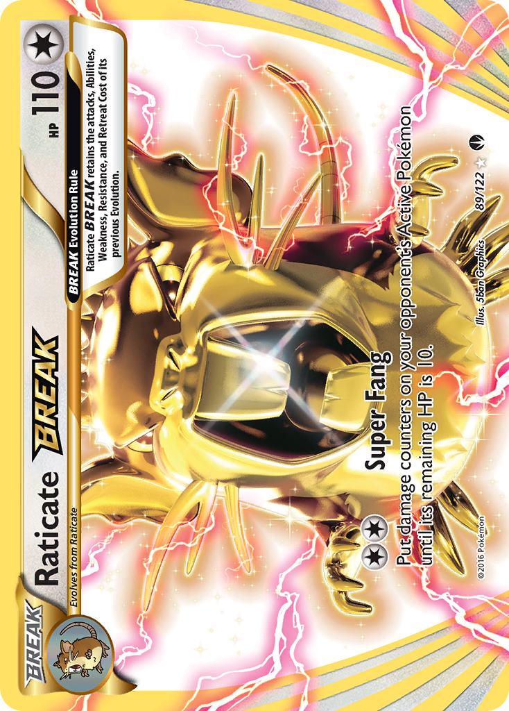 Raticate BREAK (89/122) [XY: BREAKpoint] | Dragon's Lair Comics and Fantasy Houston TX