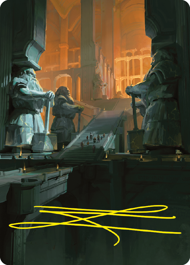 Mines of Moria Art Card (Gold-Stamped Signature) [The Lord of the Rings: Tales of Middle-earth Art Series] | Dragon's Lair Comics and Fantasy Houston TX